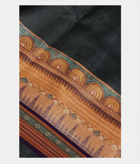 Grey Vidarbha Tussar Saree T216032-image