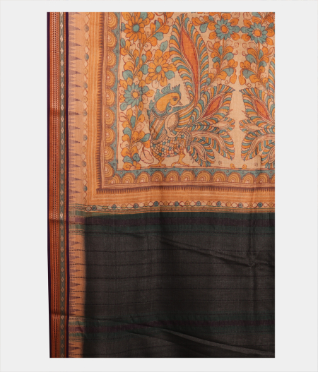 Grey Vidarbha Tussar Saree T2160324