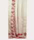 White Kora Organza Embroidery Saree T2134503
