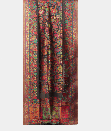 Grey Cashmere Kani Silk Dupatta T2134682