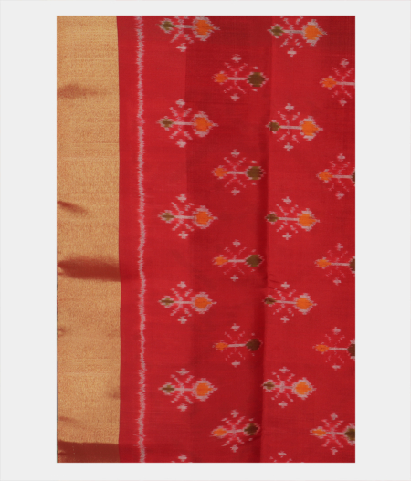 Green Woven Raw Silk Saree T2130023