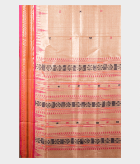 Beige Vidarbha Tussar Saree T2170554
