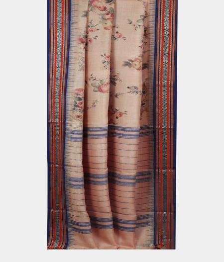 Beige Vidarbha Tussar Saree T2051832