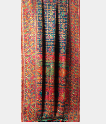 Blue  Cashmere Kani Silk Saree T216989 2