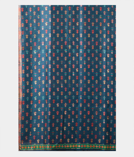 Blue  Cashmere Kani Silk Saree T216989 3