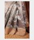 Bluish Grey Chanderi Silk Saree T2166891