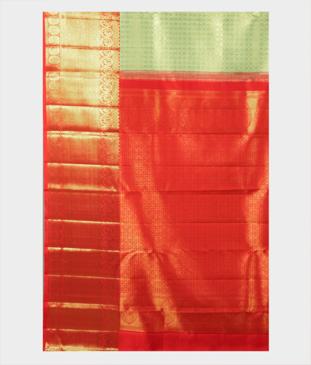 Green Handwoven Kanjivaram SIlk Saree T2082254