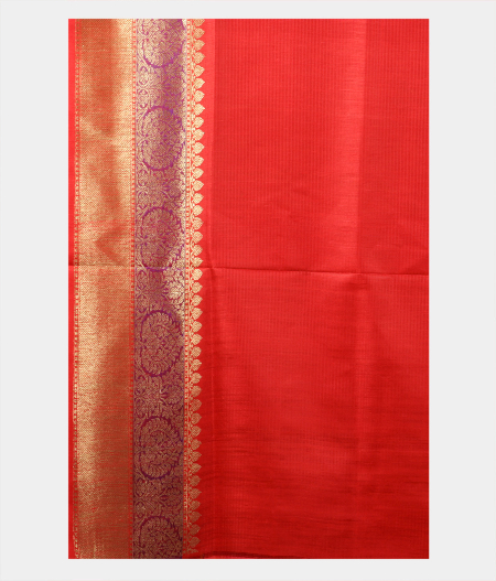 Orange Banaras Tussar Saree T2128783
