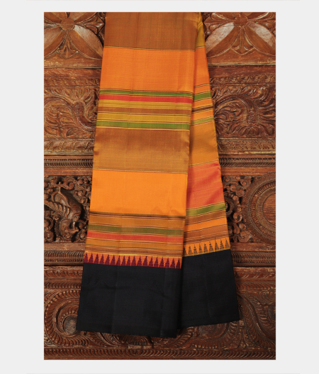 Yellow Handwoven Kanjivaram Silk Saree T217046-image