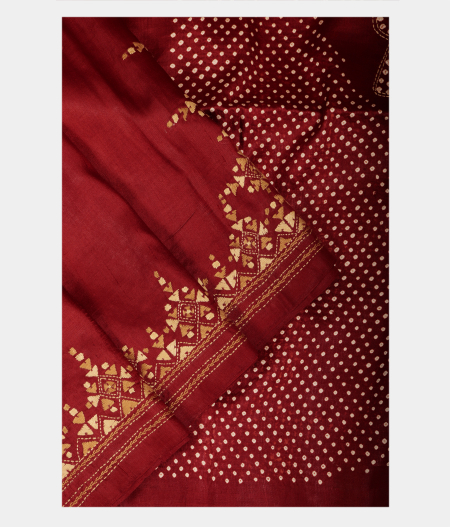Maroon Pure Silk Saree T2167743