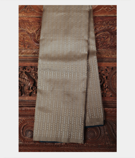 Grey Handwoven Kanjivaram Silk Saree T178565-image