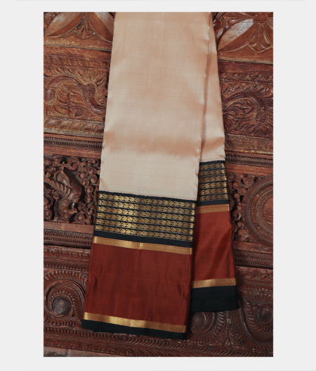 Beige Handwoven Kanjivaram Silk Saree T195881-image