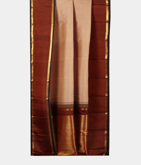 Beige Handwoven Kanjivaram Silk Saree T1958812