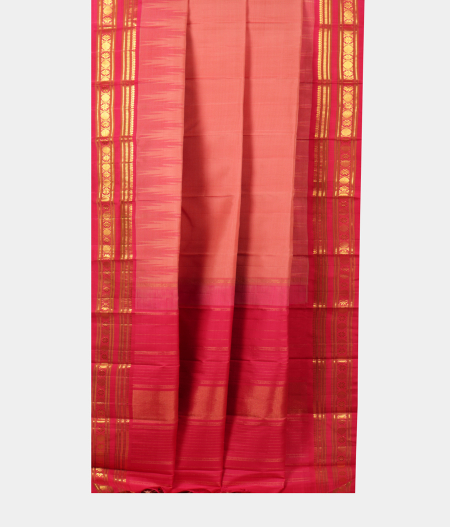 Candy Pink Handwoven Kanjivaram Silk Saree T1865742