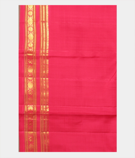 Candy Pink Handwoven Kanjivaram Silk Saree T1865743