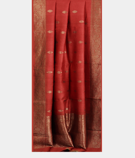 Red Tussar Saree T1898532