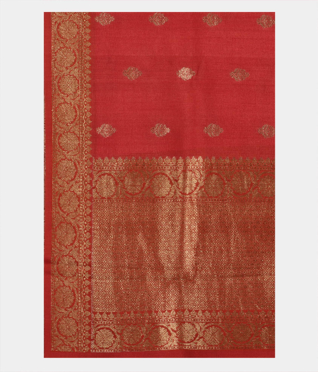 Red Tussar Saree T1898534