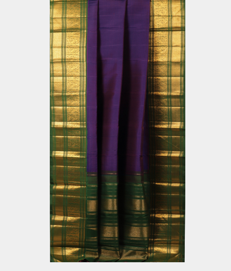 Purple Handwoven Kanjivaram Silk Saree T2128482