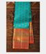 Copper Sulphate Blue Handwoven Kanjivaram Silk Saree T2150321