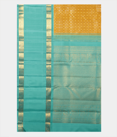 Yellow Handwoven Kanjivaram Silk Saree T2126404