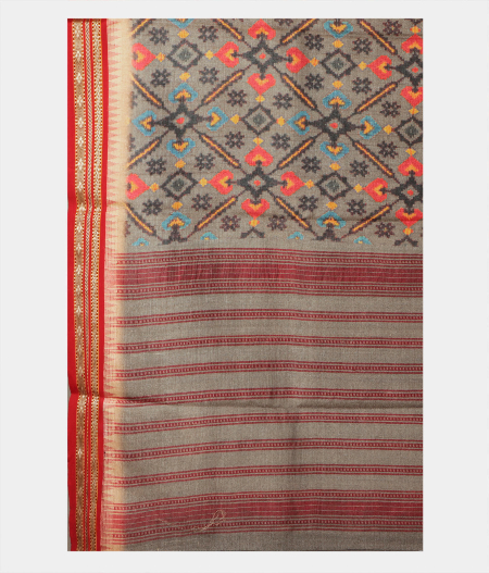 Grey Vidarbha Tussar Saree T2160424