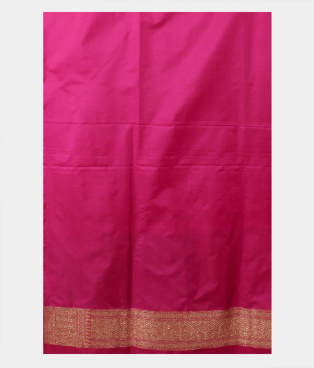 Magenta Banaras Silk Saree T1989973