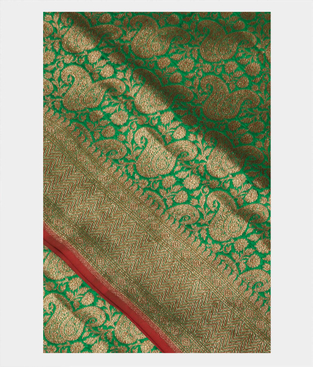 Green Banaras Silk Saree T175599-image