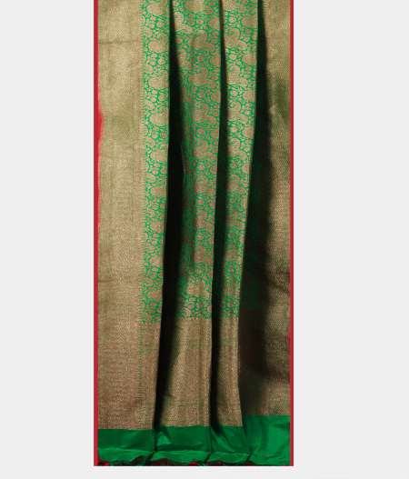 Green Banaras Silk Saree T1755992