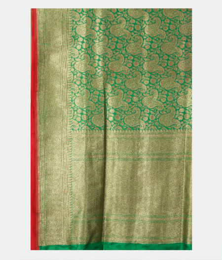Green Banaras Silk Saree T1755994