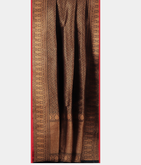 Black Banaras Silk Saree T2153792