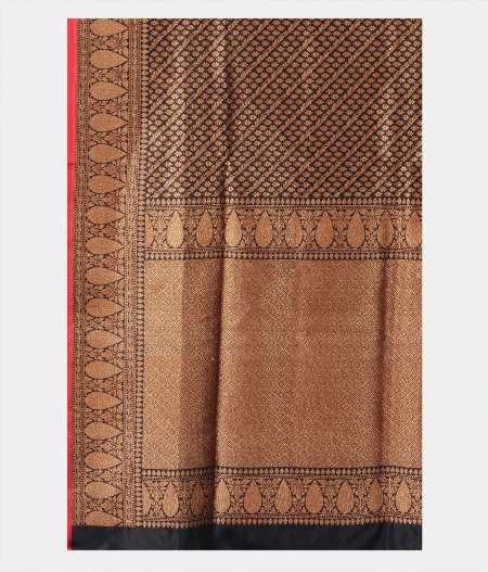 Black Banaras Silk Saree T2153794