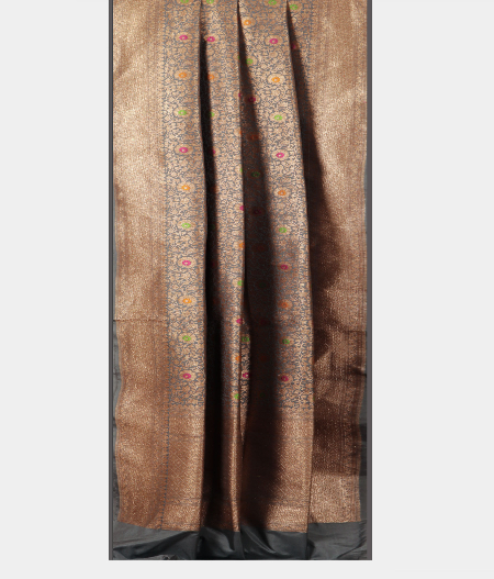 Grey Banaras Silk Saree T2166662