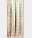 Bluish Grey Kora Organza Embroidery Saree T2183842