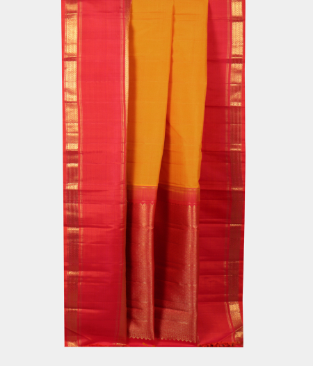 Yellow Handwoven Kanjivaram Silk Saree T2166262