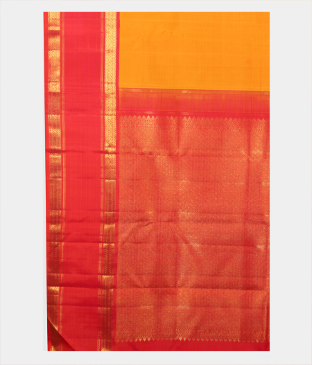 Yellow Handwoven Kanjivaram Silk Saree T2166264
