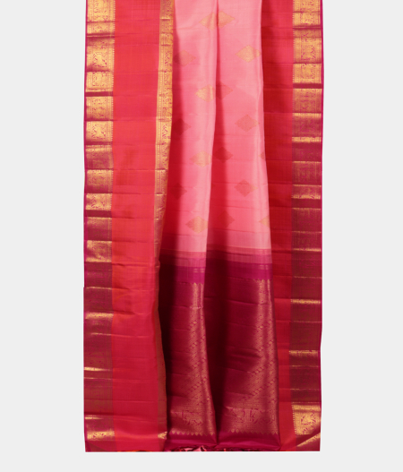 Pink Handwoven Kanjivaram Silk Saree T2175922