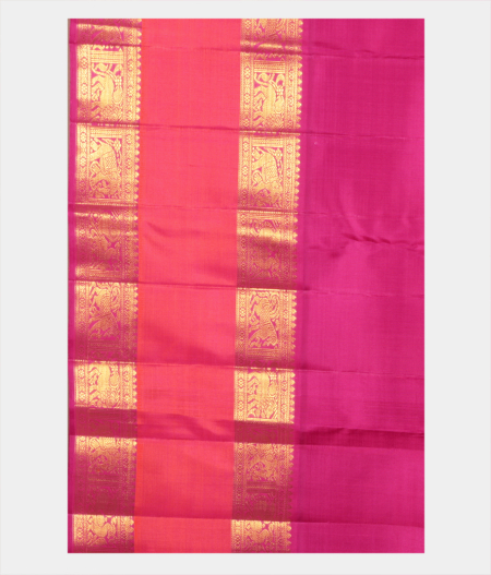 Pink Handwoven Kanjivaram Silk Saree T2175923