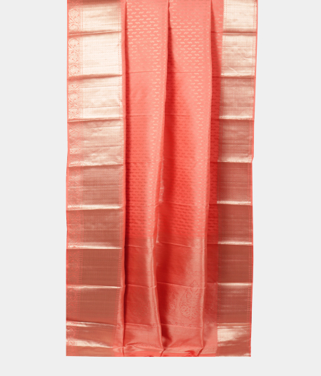Peach Handwoven Kanjivaram Silk Saree T2139482