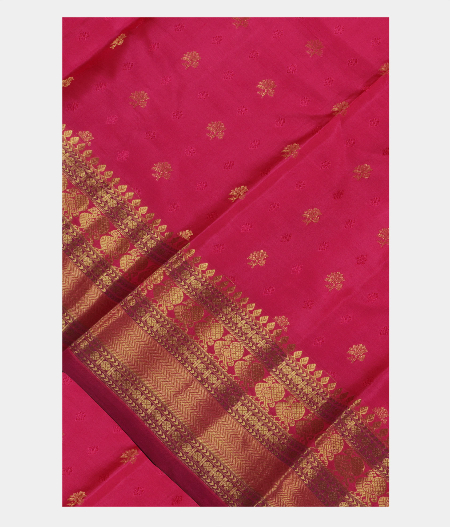 Magenta Soft Silk Saree T213246-image