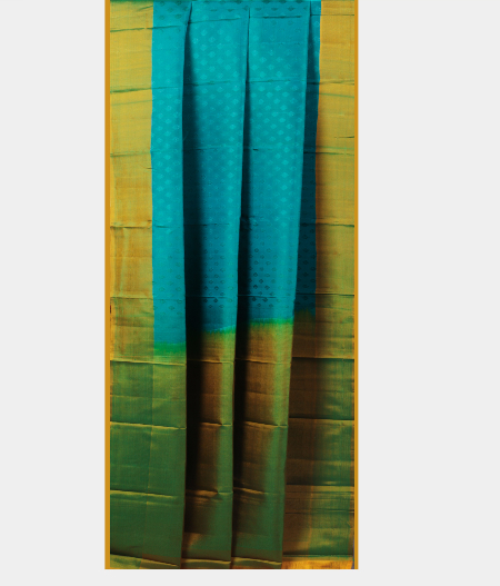 Peacock Blue Soft Silk Saree T1375722