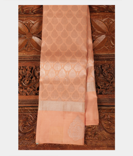 Peach Handwoven Kanjivaram Silk Saree T213965-image