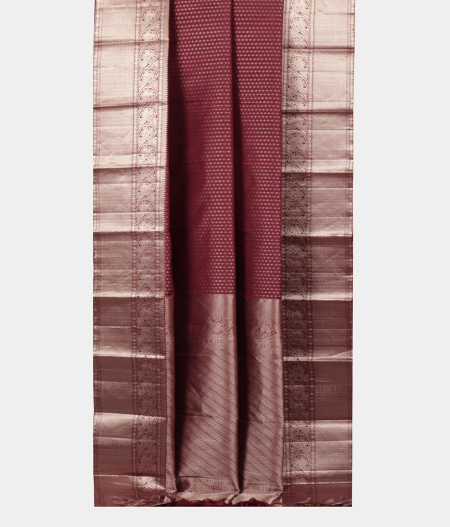 Maroon Handwoven Kanjivaram Silk Saree T2139152