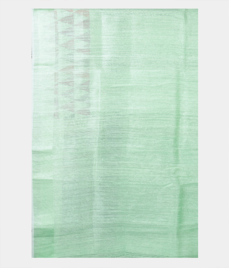 Light Green Tussar Printed Saree T1719493