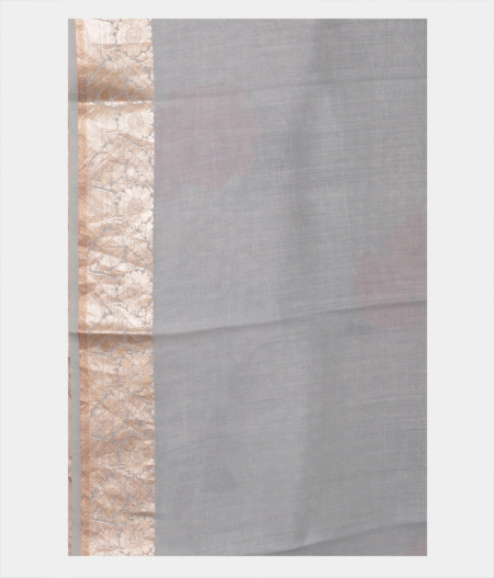 Grey Kora Organza Printed Saree T2044033