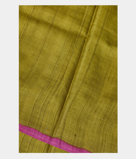 Olive Green Tussar Printed Saree T191928-image