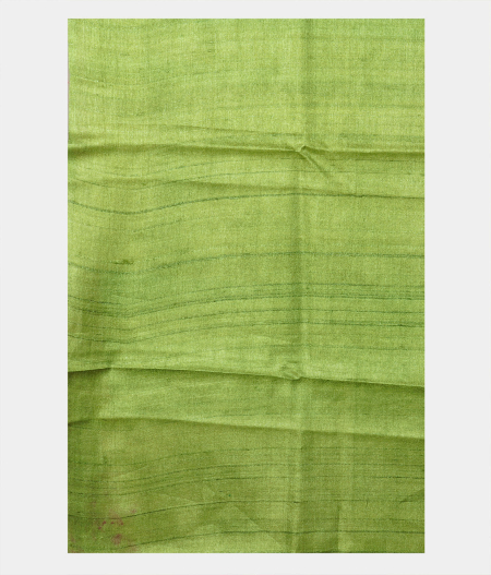 Olive Green Tussar Printed Saree T1919283