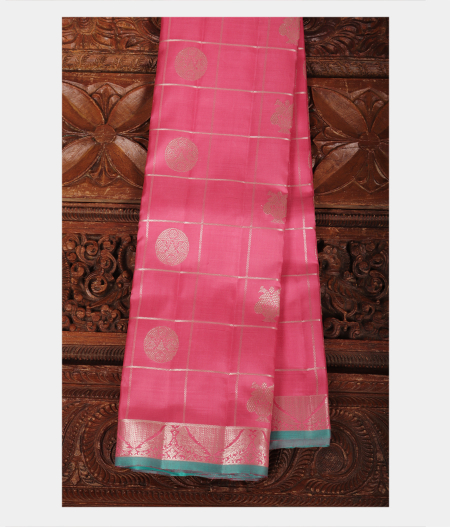 Pink Handwoven Kanjivaram Silk Saree T218223-image