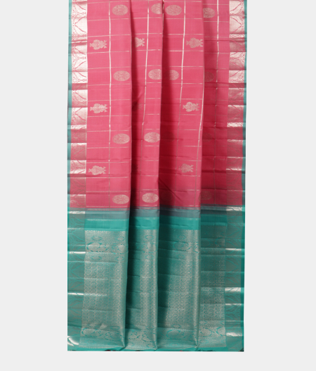 Pink Handwoven Kanjivaram Silk Saree T2182232