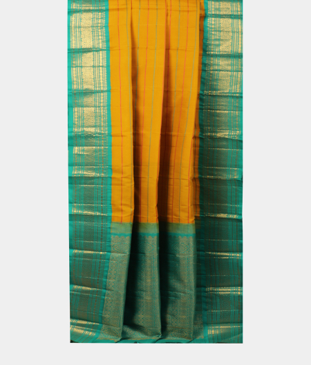 Yellow Handwoven Kanjivaram Silk Saree T2192422