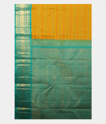 Yellow Handwoven Kanjivaram Silk Saree T2192424